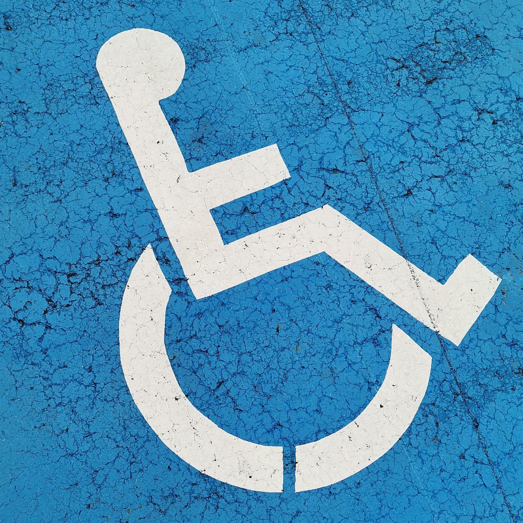 A Handicapped Person Sign